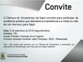 Convite audiência pública sobre Hemosc em Itajaí